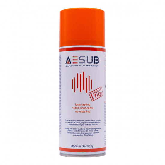 Spray for 3D scanning AESUB Orange - long-lasting disappearing, 12 h