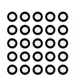 Glued reflective targets for Scantech 3D scanner, 1000 pcs