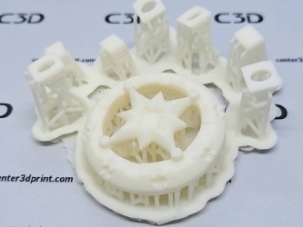 3D printing SLA with Formlabs White Resin by C3D