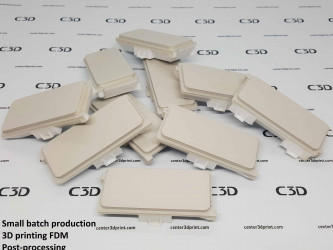 Small batch production 3D printing FDM with post-processing