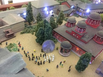 Mount Athos 3D Backlit Layout