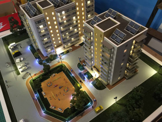 Architectural model in 3D