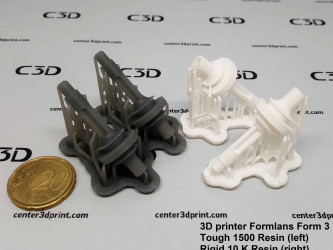 3D printed  valve - Tough 1500 and Rigid 10K Resin
