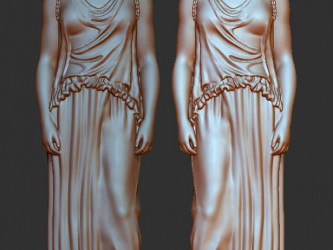 Caryatid sculpting
