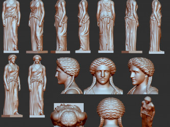 Sculpting caryatids at the Center 3D Print